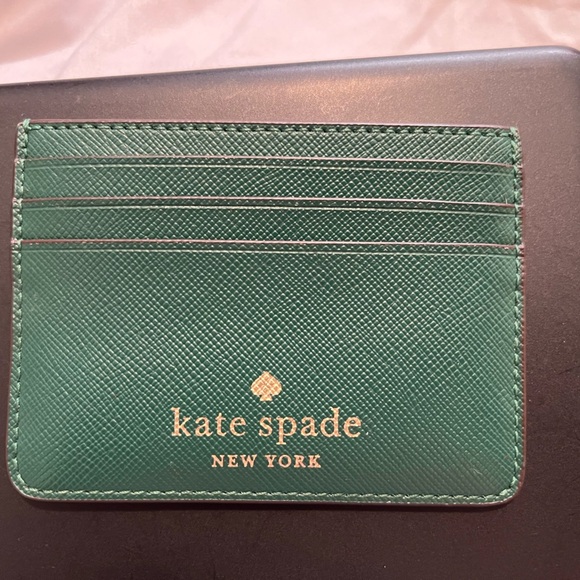 Kate Spade Madison small slim card holder size 4.08” W X 3.04” H X 0.4” D - Picture 13 of 16